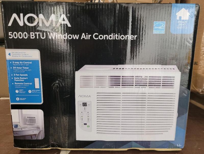 New - NOMA 4-in-1 ENERGY STAR 5000-BTU Window Air Conditioner/AC w/Remote . Model # 043-5232-6 . Retail $250