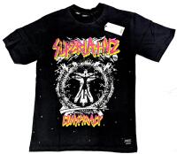 New Size LG Unisex WeSC Mason Super Soft SUPERLATIVE CONSPIRACY Oversized Fit, Crewneck, Washed Black, Retails Over $50