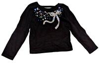 New Size XS (4) Girls THE CHILDREN'S PLACE Holo Foil Sequin Bow Back Bar Long-Sleeve Top