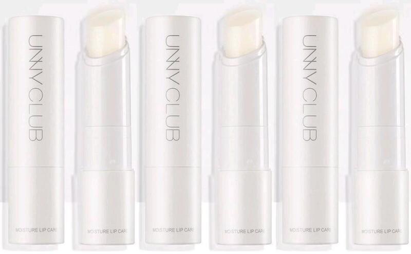 3 New UNNY CLUB Moisture Lip Care, White 4g Each, EXP 2027