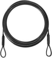 New 1.8m Anti-Theft Vinyl Coated Braided Steel Security Cable with Looped Ends - Double Loop Safety Wire Rope for Luggage, Bikes...etc
