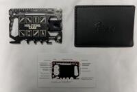 New: Card Size Multi tool and Case - 3" x 2" - Back Clip