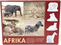 Vintage New IKEA African Animals Plaster Casting Kit, Includes 4 Moulds, 800g Plaster, Plastic Cup & Instructions (Paint Sold Separately)