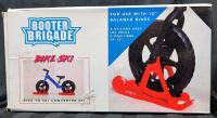 New BOOTER BRIGADE Bike-Ski, Bike to Ski Conversion Kit For Use With 12" Balance Bikes, Retails $54.99