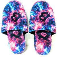 New Size SM (11" Long) Men's Neon Bitcoin Slippers