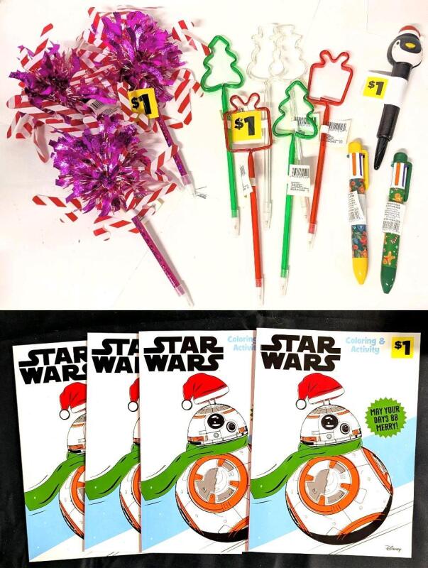 4 New STAR WARS Coloring And Activity Books + 12 Ballpoint Pens (Including 2 Of Those Great 6-Color Multi-Pens)