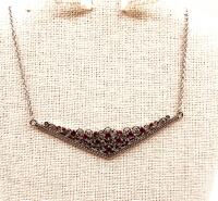 Sterling Silver Natural Enhanced Ruby Necklace, Retail $550.00. Ruby is the birthstone for July.