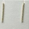 Gold Plated Sterling Silver CZ (1ct) Drop Style Earrings, With Appraisal $250.00. - 3
