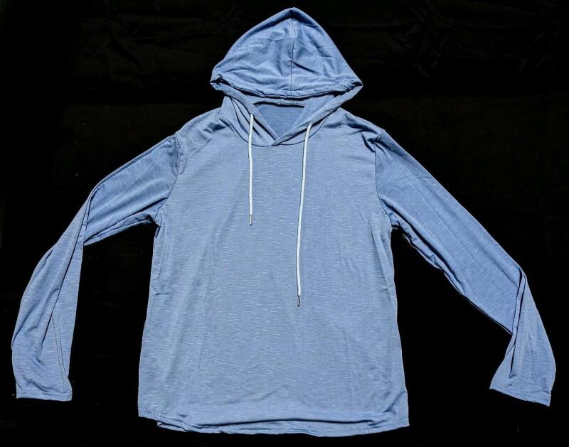 New Size MED Men's Stretchy Athletic Long-Sleeve Top (Surprisingly Soft!)