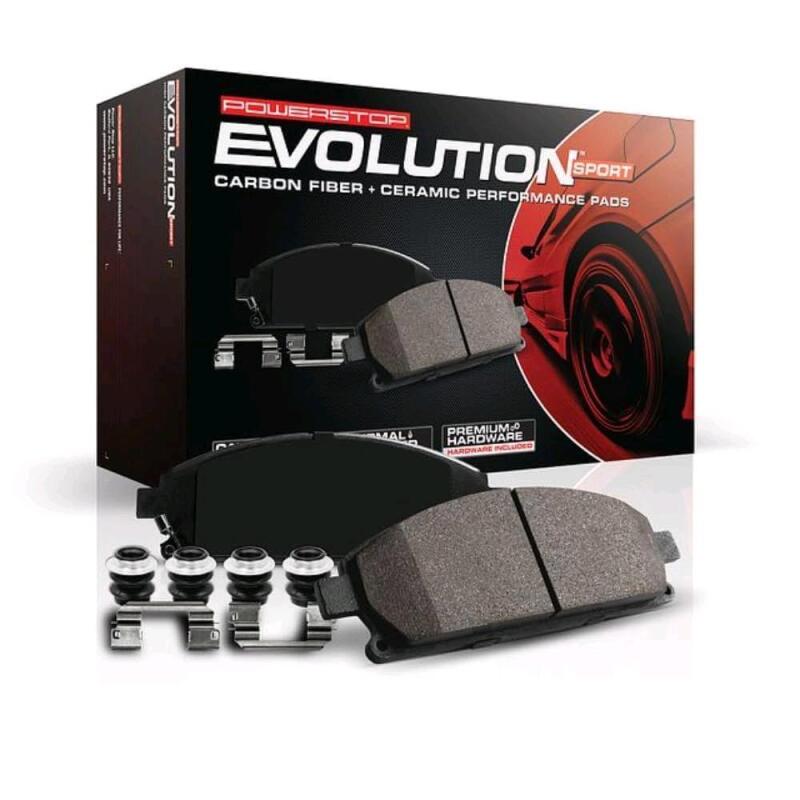 As-New POWERSTOP Z23-2300 Evolution Sport Carbon-Fiber Ceramic Performance Pads, Retails $126