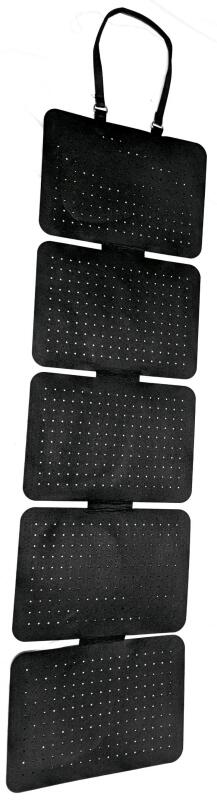 New Pin Collector's Felt Pin Collection Keeper & Display, Holds Up To 117 Pins Per Page, 5 Pages, 43" Long (Unfolded)