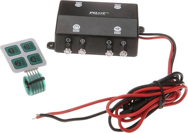 New PILOT PL-SW16 High Tech Flat Panel 4-Button Switch For Fog Lights, Neon Lights, Driving Lights, LED Lights + More
