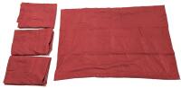 New 4pc Queen Size YiYe Burgundy Double Brushed Microfiber Pillow Shams 33" &times; 23.5" Each