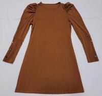 New Women's Sz. Medium Long-Sleeve Cocktail Dress , Brown