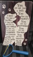 New Lint/Pet Hair Remover Brush & Metal Sign 8 by 12"