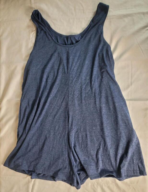 New Women's Sz. 2XL Shein Curve Navy Blue Body Suit