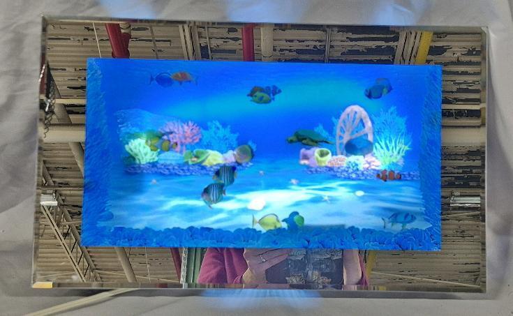 Super Neat 3D Animated Light Up Aquarium 19.5 by 11.75"