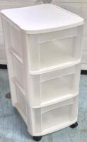 Sterilite 3-Drawer Storage Unit on Wheels - 15.5 x 12.5 x 26.5"