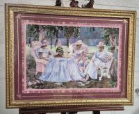 Vintage Framed Print - Signed Hamboa 22.25 by 29.5"