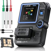 New FNIRSI LCR-P1 Transistor Tester, Mosfet Transistor Capacitor Tester, SMD Electronic Component Tester, Diode Triode Zener Diode Resistance Inductance Battery Test LCR Meter MOS PNP NPN ESR Meter