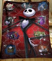 New Tim Burton's The Nightmare Before Christmas Jack HD Print, 100% Polyester Sofa Throw - 48 by 56"
