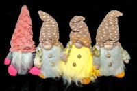 Rollin' With My Gnomies! 4&times; Light-Up Gnome Figures & Soft Gnome Sitter, 10.5" Tall, Light-Up Gnomes Each Uses 3 AAA Batteries (Not Included)