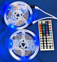 New 20 Meters LED RGB Strip Lights With Remote, Powered Via USB-A Cable