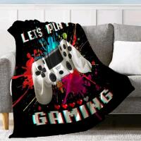 New Minky Soft "Let's Play Gaming" Throw Blanket 50" &times; 60"