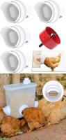 New DIY Chicken Feeder Rain Proof Poultry Feeder Port Gravity Feed Kit for Buckets, Barrels, Bins, Troughs