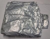 88"&times;140" Silver Reflective E-Bike Cover w/Tie-Down Straps