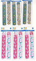 Radical! 24 New Retro SLAP BRACELETS, 6.25" Long Each, 6 Packages of 4