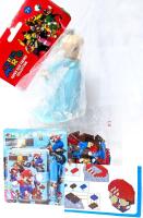 New Super Mario-Style Building Block Kit, Pen & Paper Set + 5.75" Tall Rosalina Figure