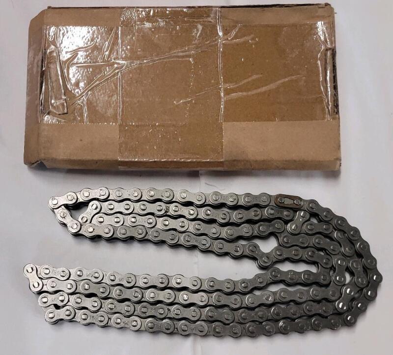 New - 60" (5ft) 35 Roller Chain . Used for : Go-karts, mini-bikes, dirt bikes , general purpose projects, garage door openers.