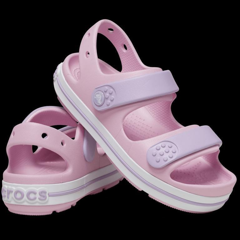 CUTE!! New Size c8 Toddler CROCS Crocband Cruiser Sandals in Ballerina / Lavender