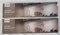 As New - 2-Packs of 2 LRoltef Under-Counter Motion Sensor Lighting . 4 Total