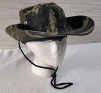 New - Unisex OS Camouflage Pattern Boonie Hat w/Draw-String .