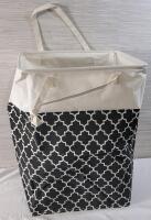New - 16"&times;12"&times;23" Canvas Laundry Bag / Tote . Foldable for Easy Storage