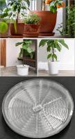 New 10-Pack Large Clear Plastic Plant Pot / Planter Saucers, For Planters Up To 12.5" Diameter