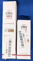 [See Desc] 2 ELTA MD Tinted Face Sunscreens : UV Physical 41 SPF Matte Finish For Normal to Oily Skin & UV Cleat SPF 46 For Acne/Rosacea Prontme Skin, 48g-85g, EXP 05-07 2026