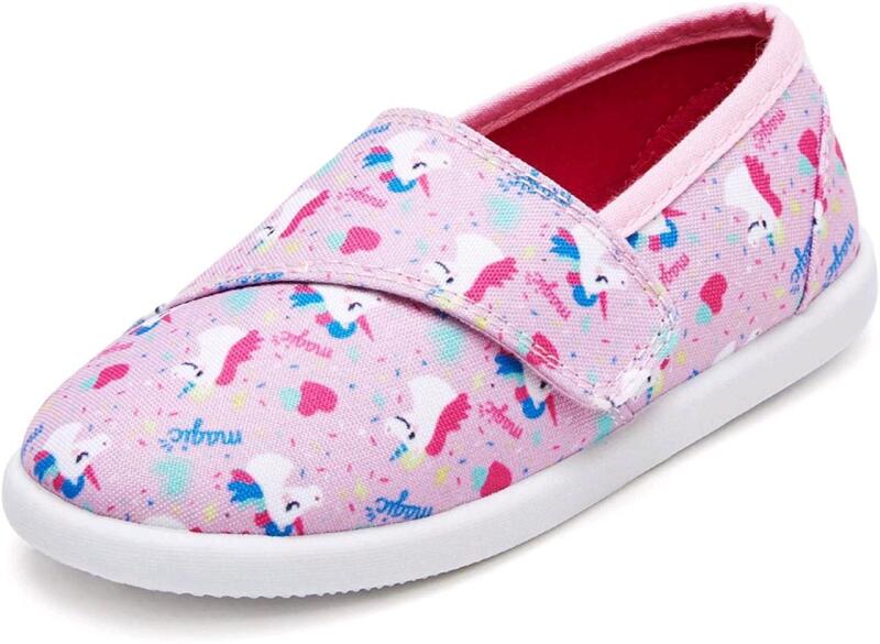 New Kid's Size 10 Velcro Unicorn Shoes Flats