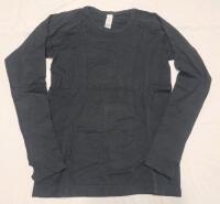 New Women's Sz. Large (10) Black Long-Sleeve Thumbhole Top