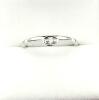 10KT White Gold Natural Diamond (0.07ct) Ring, Size 7, comes with APPRAISAL $1175.00. Diamond is the birthstone for April.