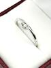 10KT White Gold Natural Diamond (0.07ct) Ring, Size 7, comes with APPRAISAL $1175.00. Diamond is the birthstone for April. - 3