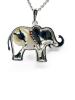 Sterling Silver White Sapphire (0.14ct) and Pearl Elephant Pendant with Sterling Silver Chain, comes with APPRAISAL $415.00. - 6