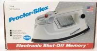 Vintage New PROCTOR SILEX USA-Made Full-Size Iron 12714 With Electronic Shut-Off Memory