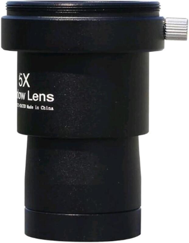 New 5x Barlow Lens Telescope Astronomical Telescope Accessories 5X Extender 1.25 Inch 5 Times Barlow Lens 5P0083B, 2.5" Tall