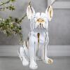 New Tolatr Bulldog Statue French Dog Sculpture Animals Home Decor Resin Figurine Accent for Bedroom Book Shelf Decorations Gifts for Animal Lovers (19.6Inch)