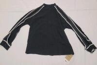 New Women's Sz. Large Shein Moft Long Sleeve Button Down Top , Black
