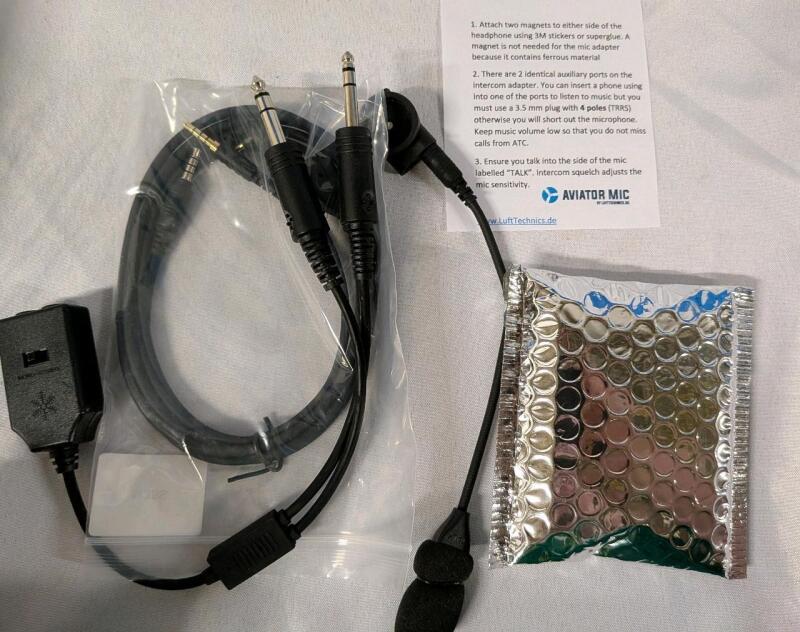 New Aviator Mic attachment for Sony WH-1000xm3 by Lufttechnics.