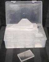 50 New 1 ⁵/&sup1;⁶"&times;1 &sup1;⁵/&sup1;⁶" Clear Acrylic Protective Capsules w/Case . Good for precious metal bars or coins.